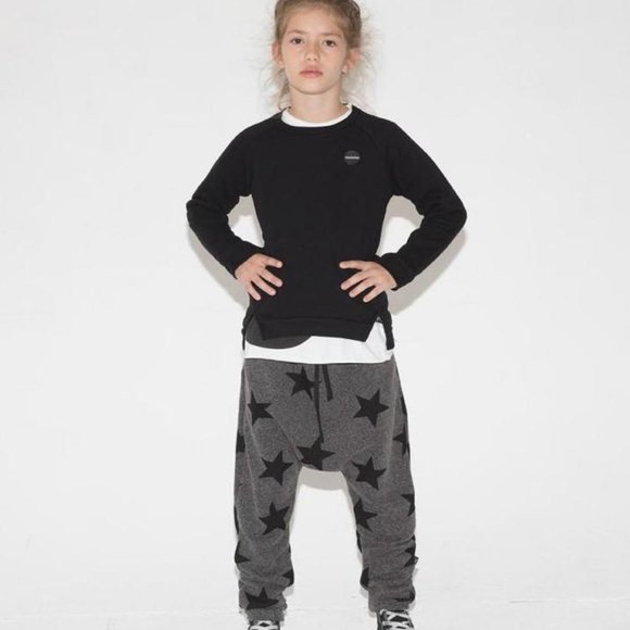 Nununu Star Baggy Pants Charcoal (Winter Weight) - Picture 2 of 3